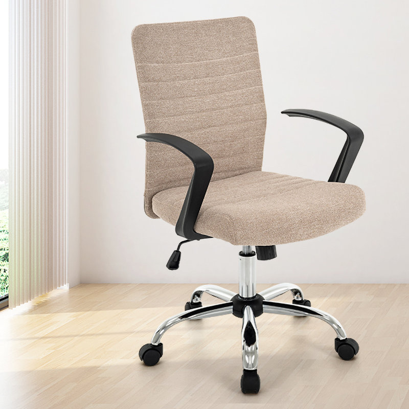 Chaise de bureau à haut dossier Kundra, Kaki