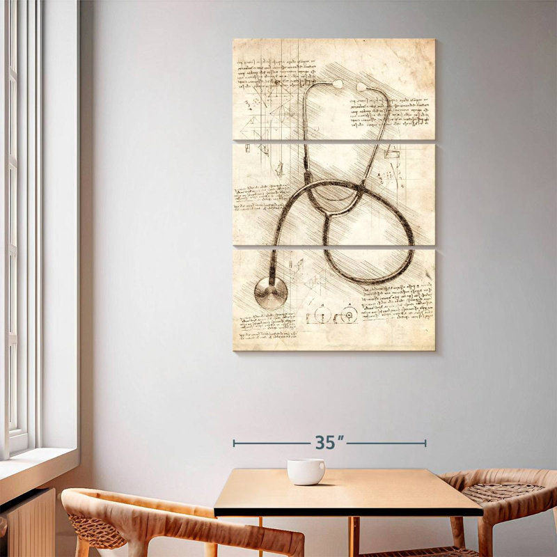 Alcaraz Stethoscope, 65" H x 42" W