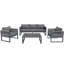 Rust-Resistant Outdoor Sofa Set With Thick Rope & High-Density Cushions