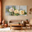 «Rose Three Three Rose», ensemble de 3 impressions sur toile-1759629306