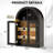 31.5"h Arch Wall Mounted Bathroom Cabinet, Black-127922682
