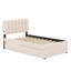 Lit plateforme tapissier avec lit gigogne-1666144428