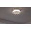 Ventilateur de plafond encastré 19 po blanc avec effets d'éclairage colorés RVB, télécommande et application
