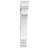 3"W x 20"D x 20"H Standard Imperial Architectural Grade PVC Bracket With Traditional Ends-47429789