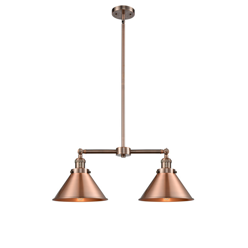Paylor 2 - Light Kitchen Island Pendant, No Bulb Included, Antique Copper, Antique Copper