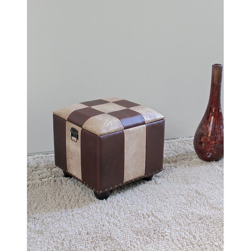 Lashonda Faux Leather Ottoman