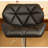 Glasgow Contemporary Tufted Adjustable Height Hidraulic Bar Stools, Set Of 2, Black