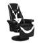Fauteuil inclinable de jeu vidéo grand trône, fauteuil pivotant à haut dossier avec repose-pieds, dossier-813234525-811997149
