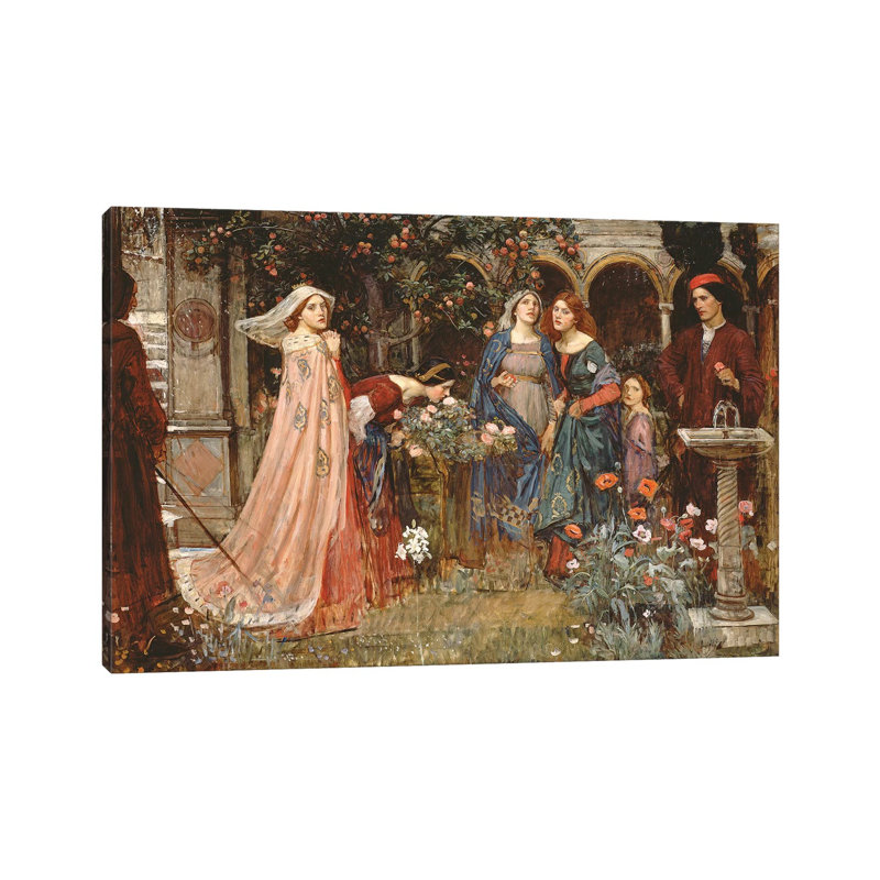 The Enchanted Garden, C.1916-17 by John William Waterhouse - Wrapped Canvas Gallery-Wrapped Canvas Giclée