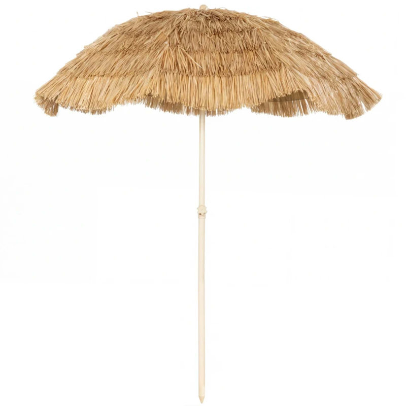 Parasol d'extérieur de style hawaïen avec abat-jour réglable