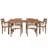 7-Piece Wooden Dining Table Set with 6 Chairs-473497994