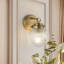 Applique murale 1 lumière globe en verre nervuré-36261015