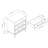 Commode 3 tiroirs Hopper Studio Sophia-64015097