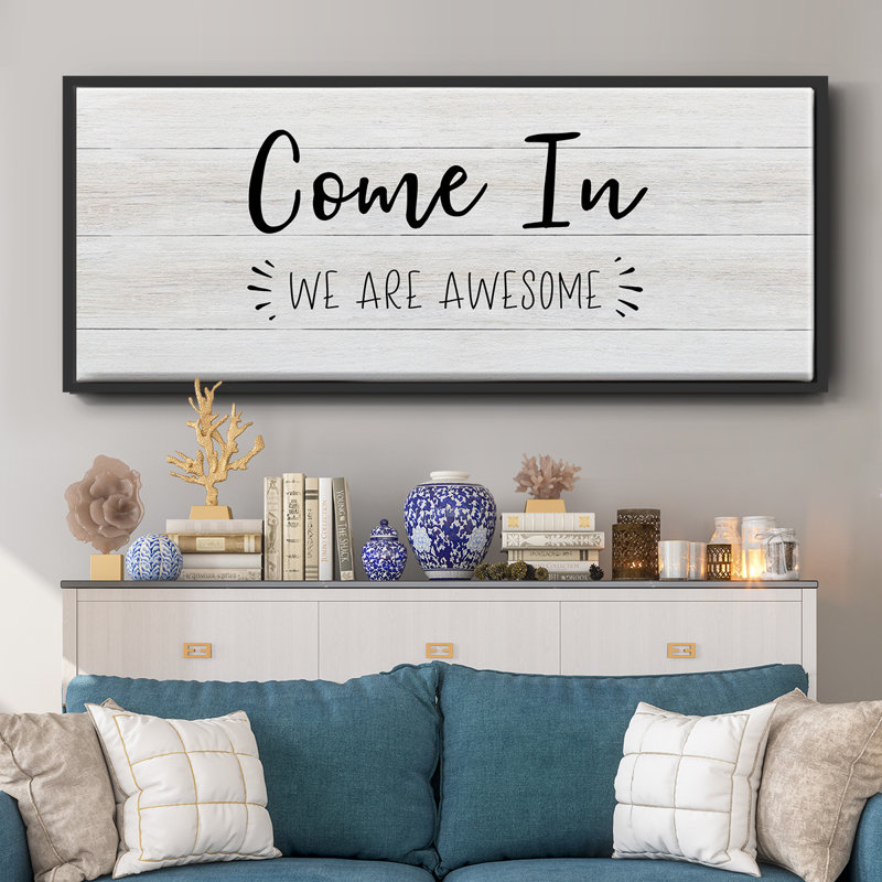 Come In- Framed Canvas
