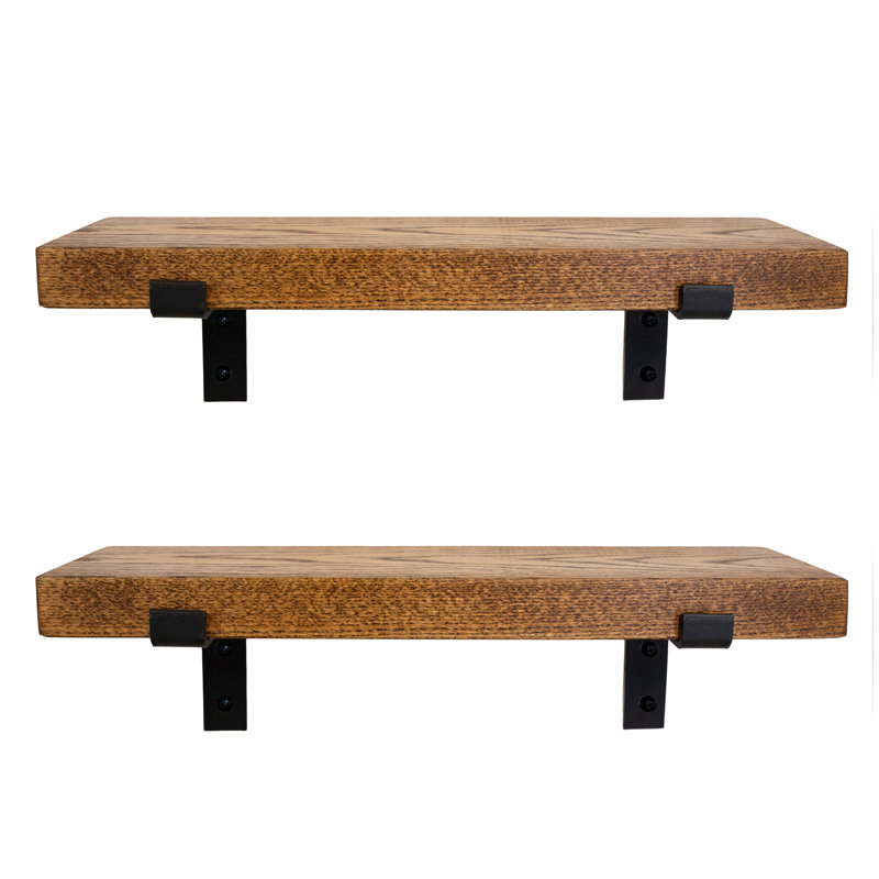Étagère en chêne 2 pièces Emerald Lee, H 2 po x l 23 po x P 8 po