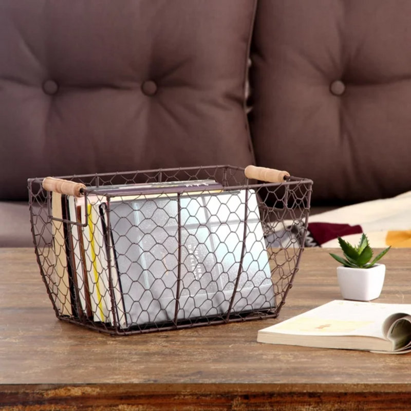 17 Stories Wire Decorative Basket