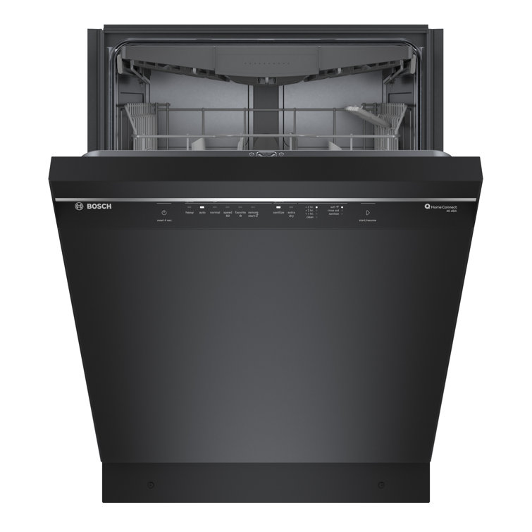 Bosch 300 Series Front Control Pocket Handle Dishwasher, Stainless Steel  Tub, Removable 3rd Rack, 46 dBa