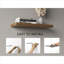 Ensemble de 2 tablettes murales flottantes de 31,5 pouces de large, rangement et présentation multi-pièces, fabrication de panneaux de particules à finition brune-129173088