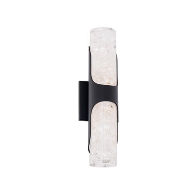 Royce Dimmable LED Wall Sconce With Crystal Shade , 3000K Color Temperature