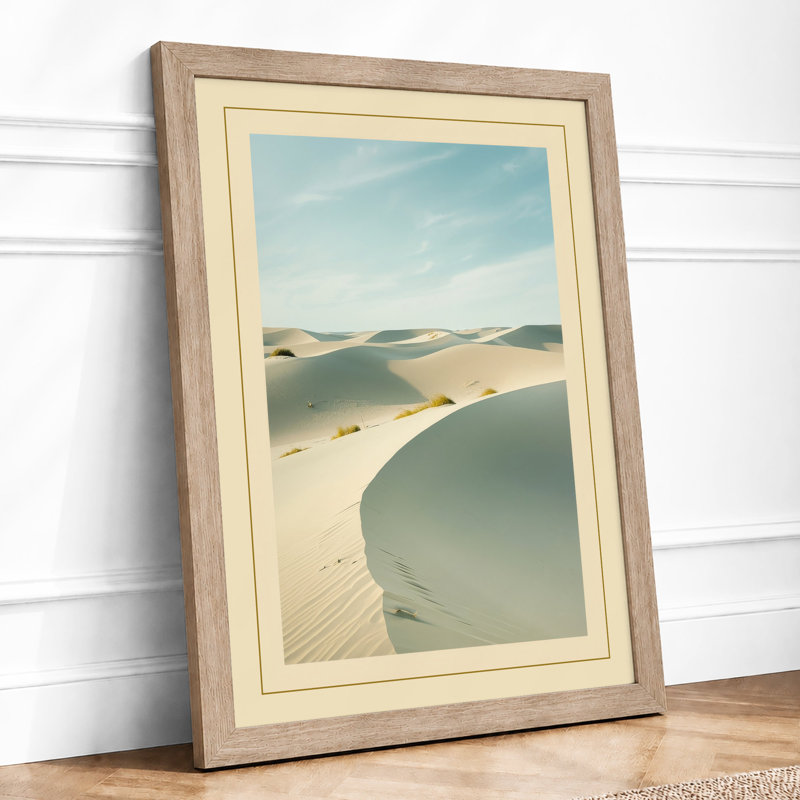 Desert Under Stars Minimalist - Print, A1 - 84.1 x 59.4 cm, Oak