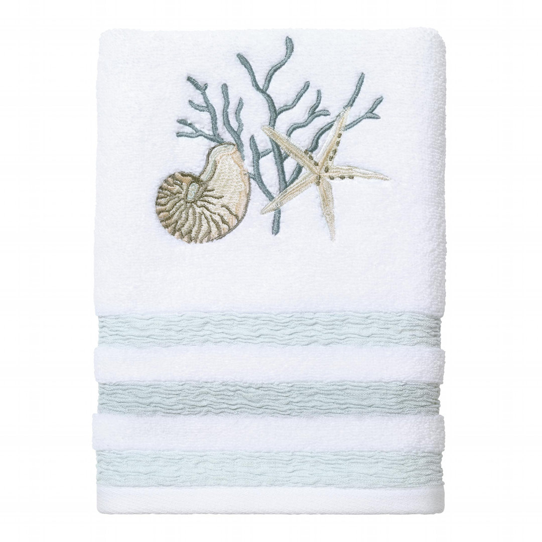 Wimbledon Coastal Terrazzo 100% Cotton Hand Towel Rosecliff Heights