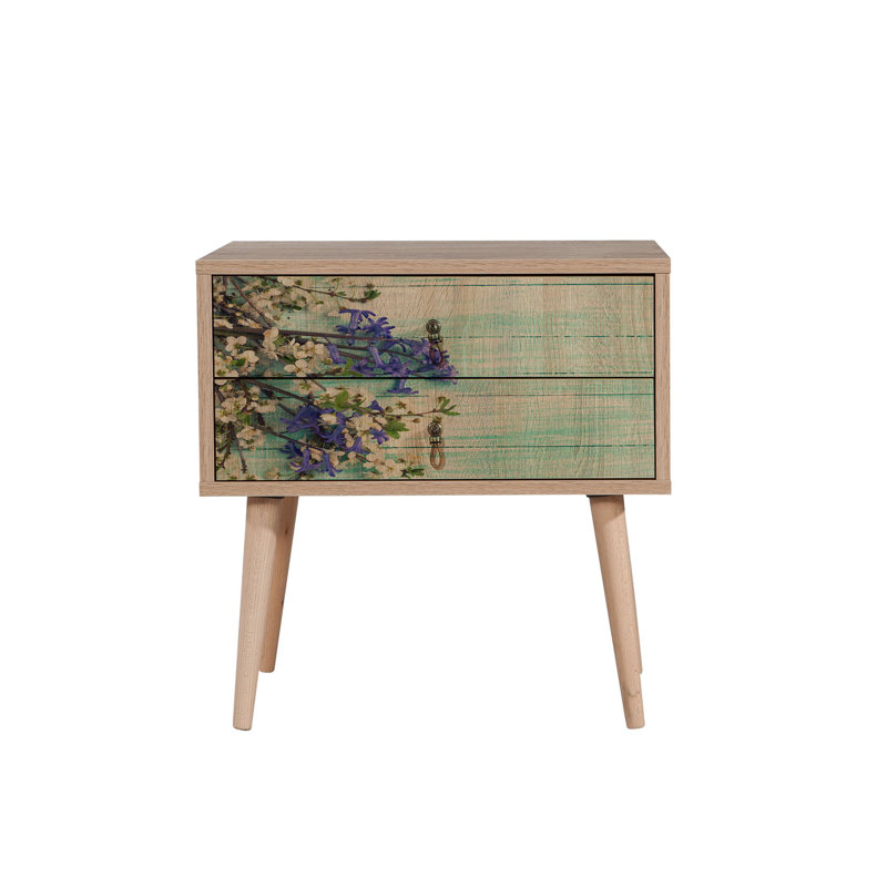 Madilyn 60cm W Manufactured Wood Bedside Table