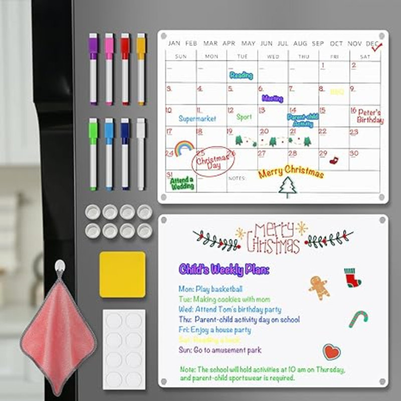 Acrylic Magnetic Calendar for Fridge
