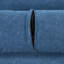 Lit bleu 55,1 po avec poches réglables, hublots et poches de rangement - 2 coussins inclus pour le salon, la chambre à coucher, l’appartement, le bureau-1365373744-1365373746