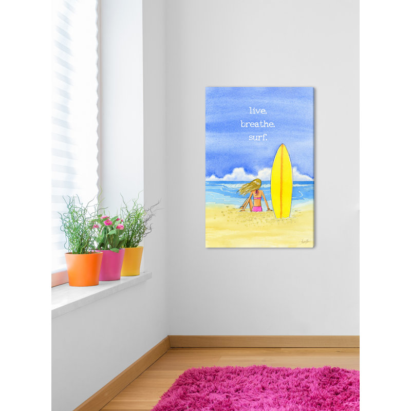 « hawaii fille », peinture sur toile, H 24 po x l 16 po x P 1,5 po