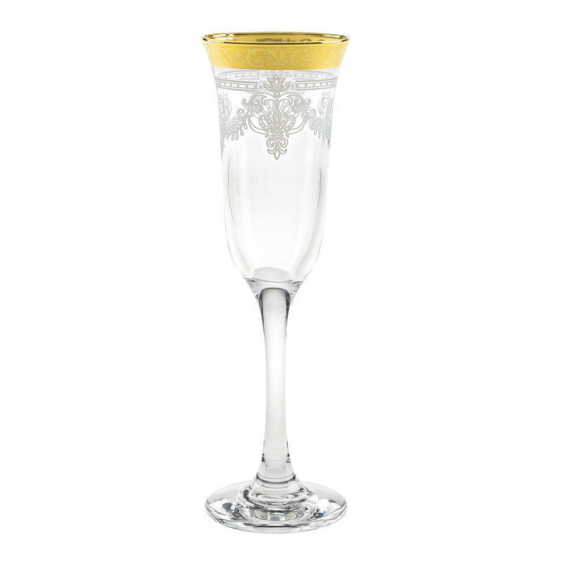Verre cannelé 9 oz., Doré