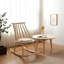 Comfortable and durable rubber wood rocking chair
