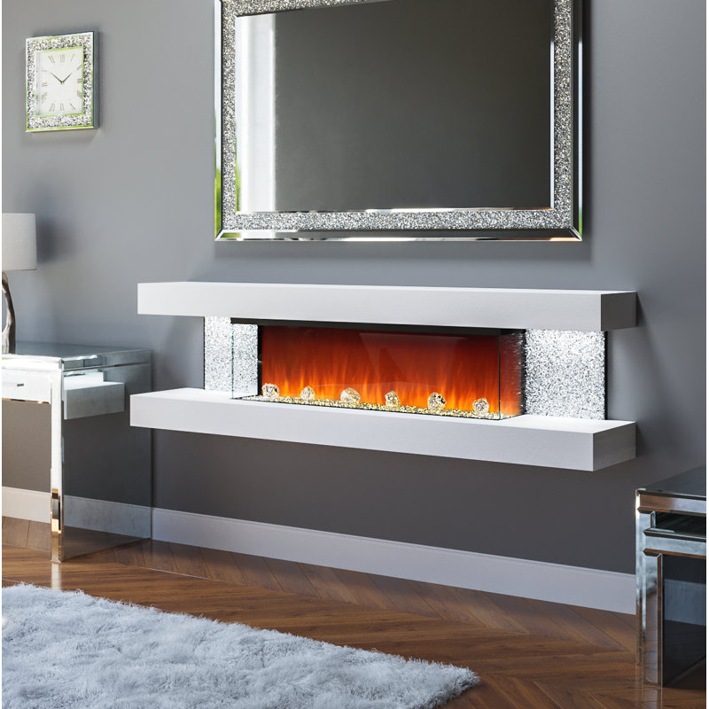 Evolution Fires 182.88cm W Spray Paint Electric Fireplace with 5000 BTU