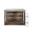 Cage en bois pour chien avec deux portes