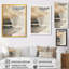 Art mural côtier, sable côtier apaisant, toile abstraite beige-1820365931-1820365925