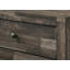 Table de chevet à cadre en bois avec deux tiroirs de rangement-253048861