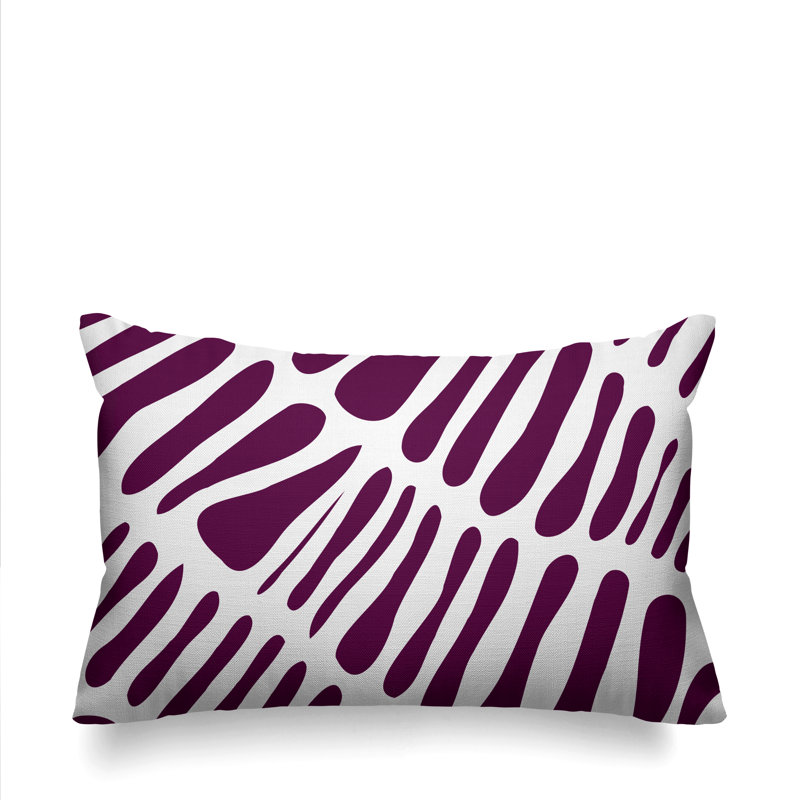 Housse de coussin rectangulaire et insert Locke Tribal, Mauve