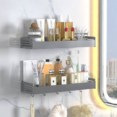 Magwood Adhesive Shower Shelf Rebrilliant Size: 17.60 H x 23.60 W x 4.90 D