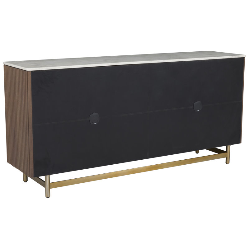 Dimitri 72'' W Credenza, Brown/White