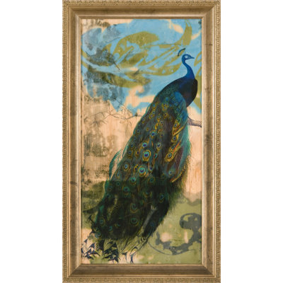 Ashton art & décoration orné de peacock i, reproduction d’art encadrée