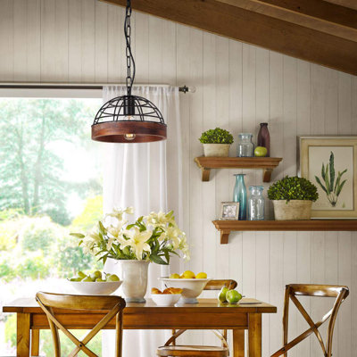 1 - Light Matte Black Lantern Pendant