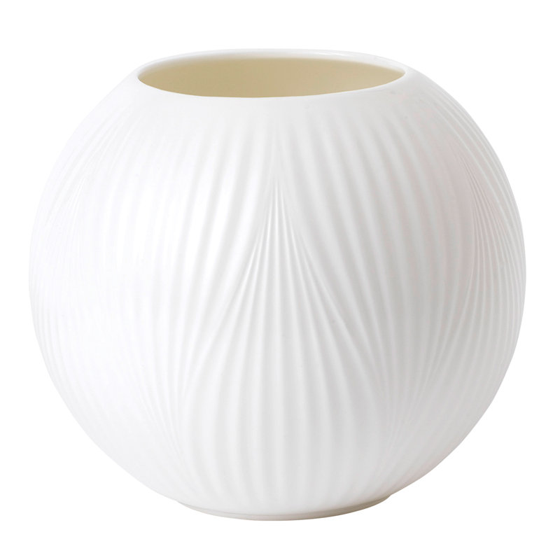 White Fine Bone China Floral Decorative Bowl