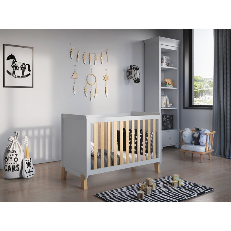 Caius Cot Bed, White/Pine