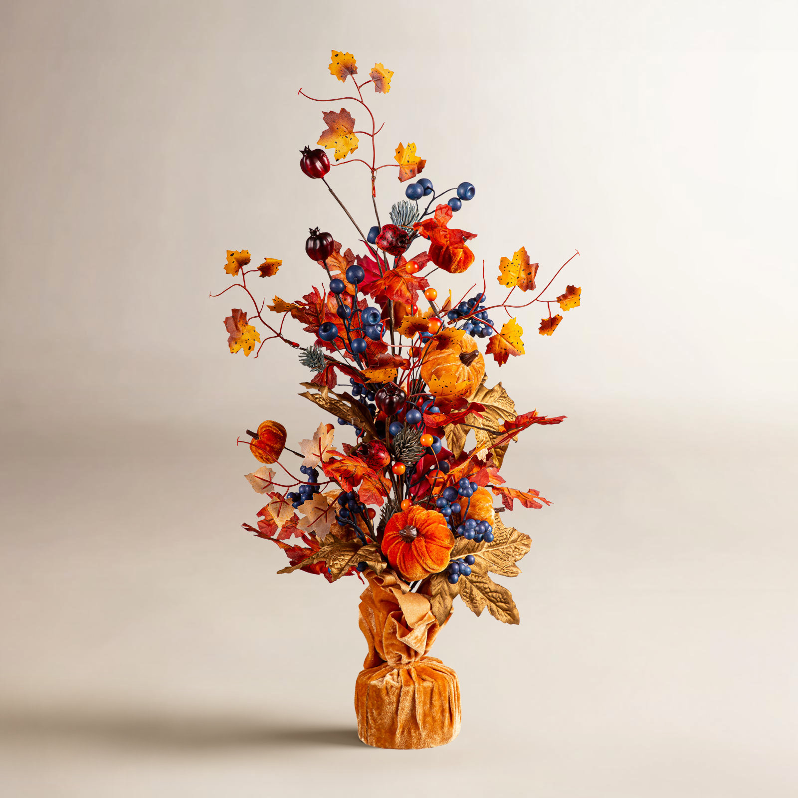 24.01'' Faux Pumpkin Plant
