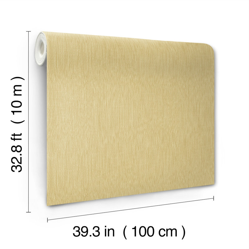 Linen Wallpaper, Yellow