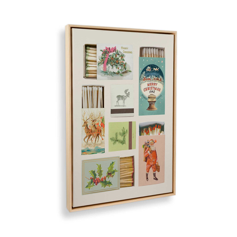 «Merry Matchboxes II» par Victoria Barnes, reproduction d'art sur toile, H 18 po x l 12 po, Tanné