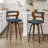 Swivel Upholstered Counter & Barstool With Wood Frame-905599451