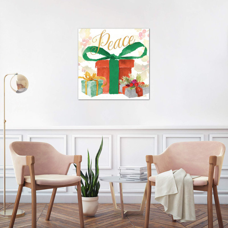 Presents And Notes IV - Wrapped Canvas Painting, 45.72 cm H x 45.72 cm W x 3.175 cm D