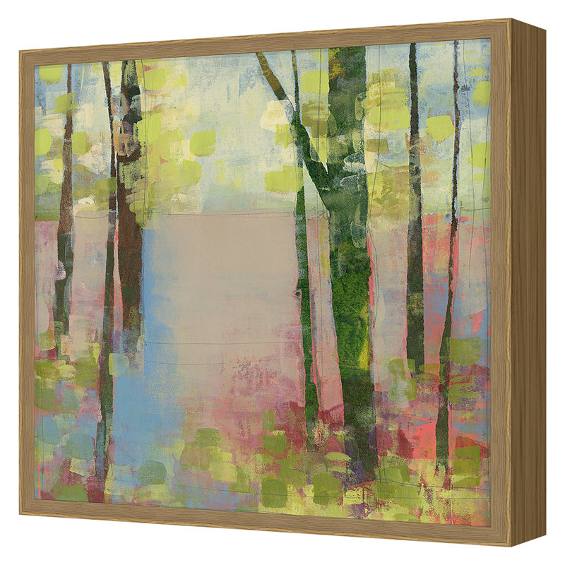 Forest Meadow 2 Print by Maeve Harris, Oak, 24" H x 24" W x 2.38" D, No