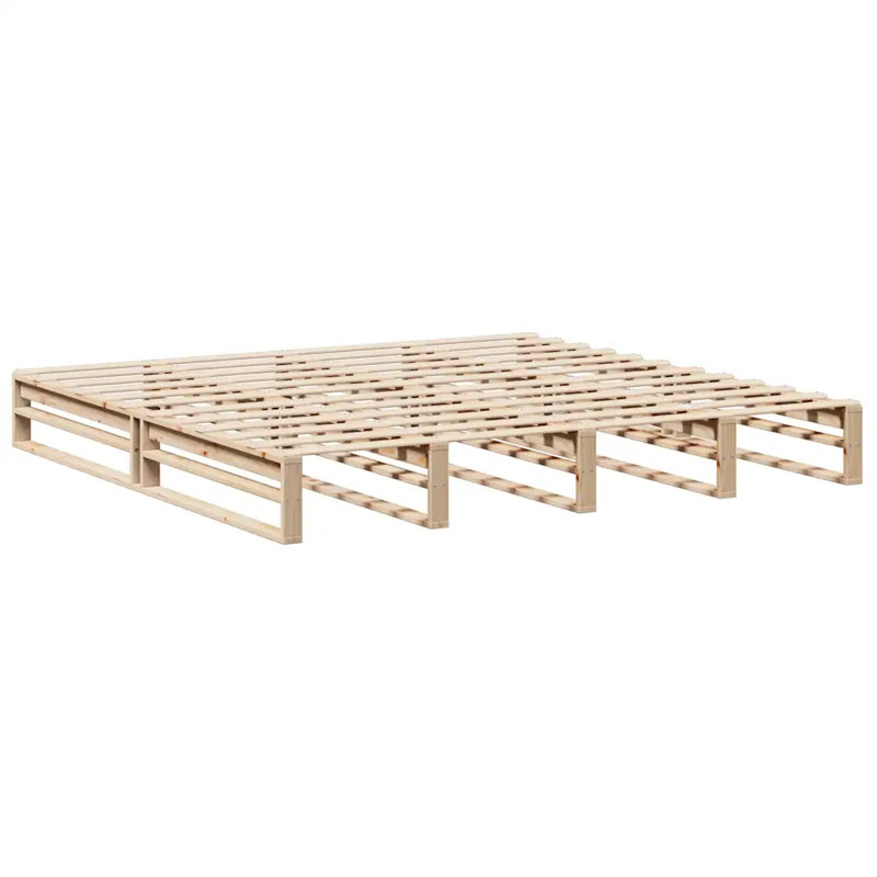 Anchie 25.5Cm Bed Frame, White, 200 x 200cm