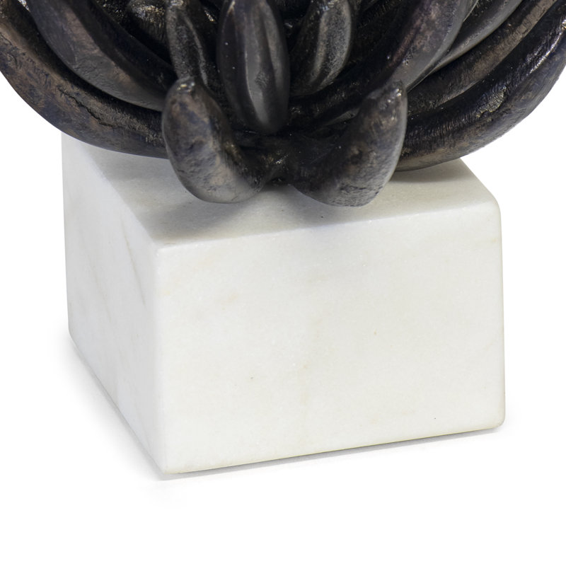 Succulent Sculpture 2 (Blackened Zinc)